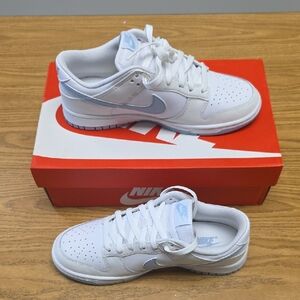 Nike Dunk Low Retro White/Armory Blue Size Women's 9.0/Youth 7.5 DV0831 109 New